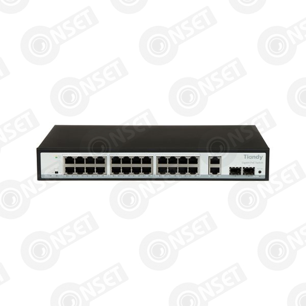 TIANDY TC-P3S028 Spec:G/2422/AT/280 коммутатор 24 порта 24GE+2GE+2SFP