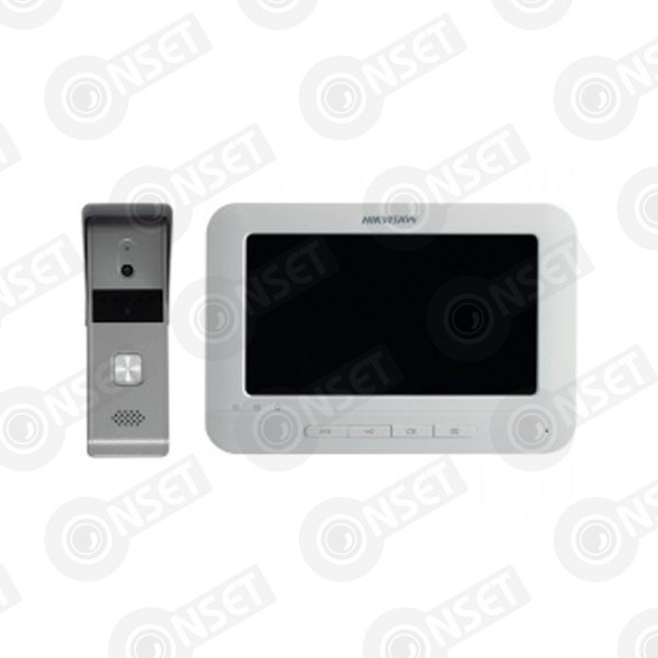 Hikvision DS-KIS205T (Black) Комплект DS-KB2421-IM (вызывная панель) + DS-KH2220-S (монитор 7“)