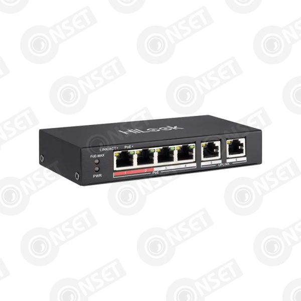 HiLook NS-0106P-35 Коммутатор 4-портовый неуправляемый PoE