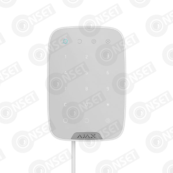Ajax Fibra KeyPad белый Проводная сенсорная клавиатура