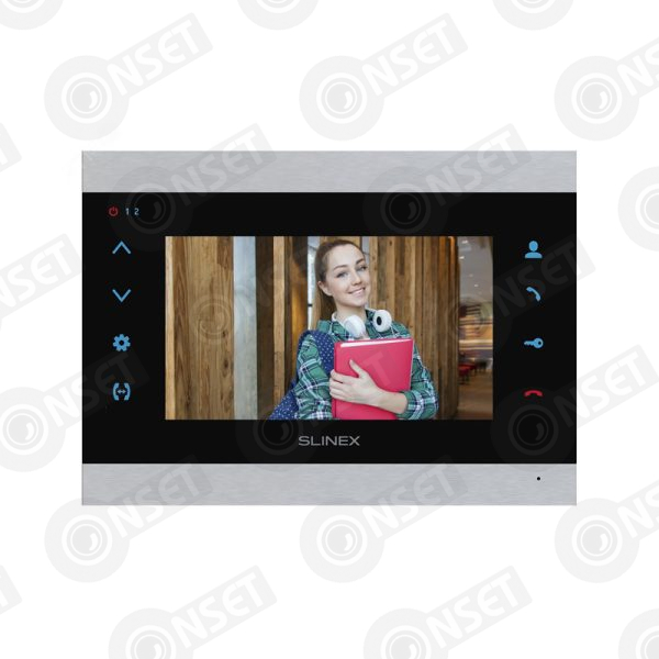 Slinex SL-07N Cloud цвет серебро + чёрный. 7" Домофон с переадресацией вызова на смартфон