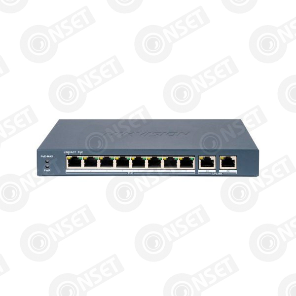 Hikvision DS-3E1508-EI Коммутатор 8-портовый управляемый, управление через Hik-Partner Pro