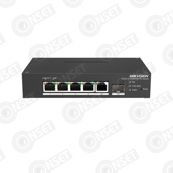 Hikvision DS-3T1306P-SI/HS Промышленный 4-портовый управляемый коммутатор Hi-PoE, HPP