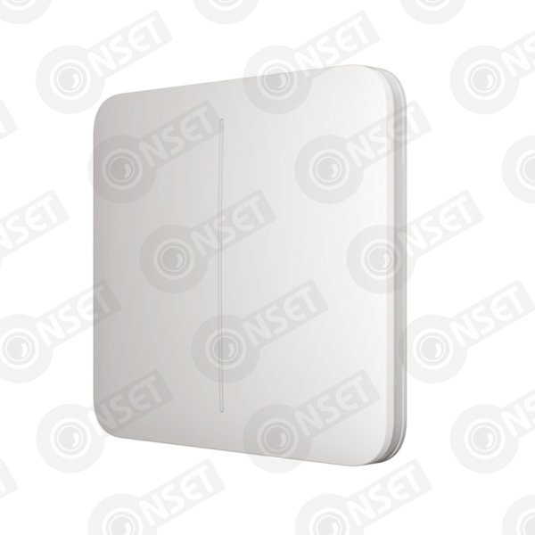 Ajax LightSwitch (2-gang) белый Умный двухклавишный выключатель