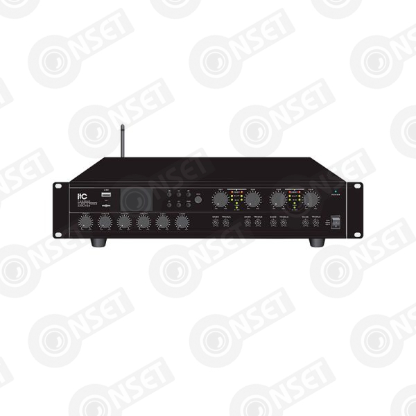 ITC T-4120UC 4-канальный матричный цифровой микшерный усилитель 4*120 Вт с Bluetooth и MP3