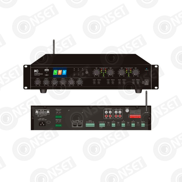 ITC T-4240UC 4-канальный матричный цифровой микшерный усилитель 4*240 Вт с Bluetooth и MP3