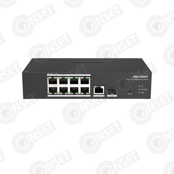 Hikvision DS-3T1310P-SI/HS Промышленный 8-портовый управляемый коммутатор Hi-PoE, HPP