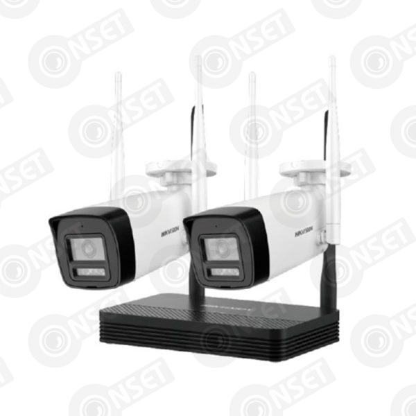 Hikvision NKS424W0H Wi-Fi комплект видеонаблюдения 4MP (2 Видеокамеры IP+ Видеорегистратор) АКЦИЯ