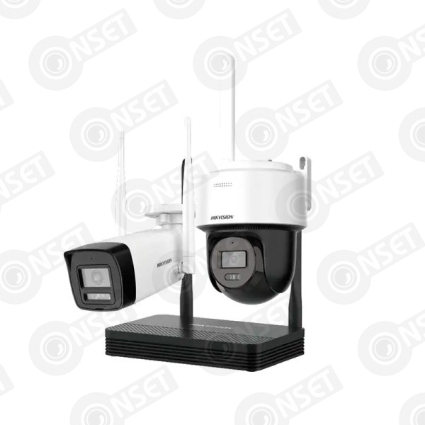 Hikvision NKS422W03H Wi-Fi комплект видеонаблюдения 2MP (1 bullet + 1 PTDome + Видеорегистратор) АКЦИЯ