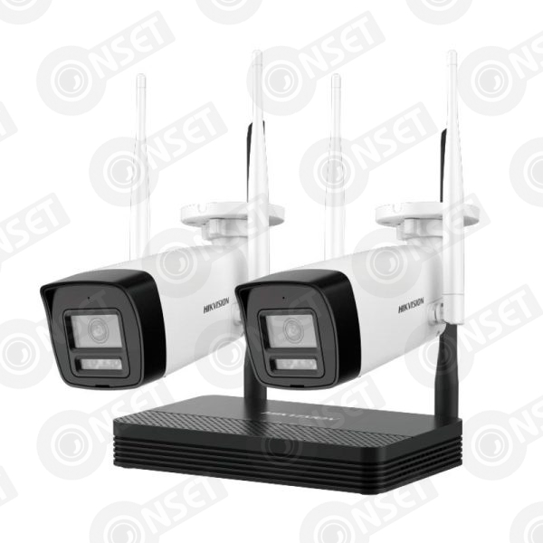Hikvision NKS422W02H Wi-Fi комплект видеонаблюдения 2MP (1 bullet+1 turret+ Видеорегистратор) АКЦИЯ