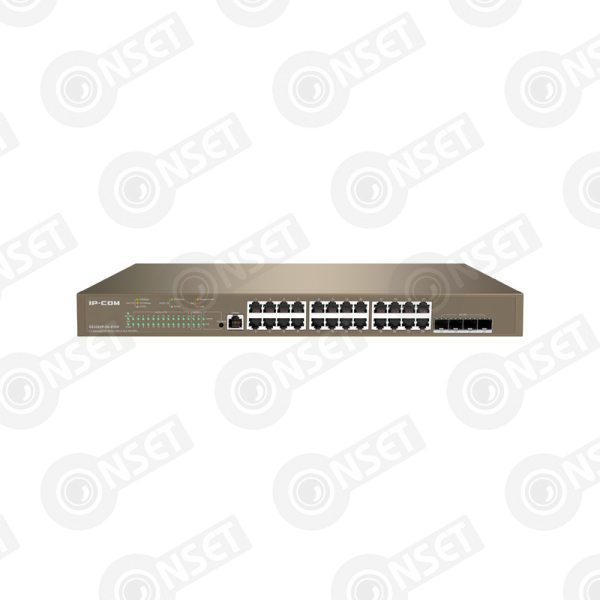 IP-Com G5328XP-24-410W Коммутатор 24-портовый управляемый, 4 SFP+ uplink, PoE