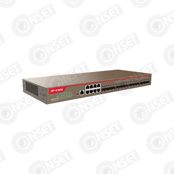 IP-Com G5324-16F Коммутатор 24-портовый управляемый, 8x10/100/1000Base-T Ethernet, 16x1000Base-X SFP