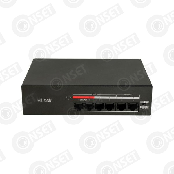 HiLook NS-0106MP-35 Коммутатор 4-портовый неуправляемый PoE