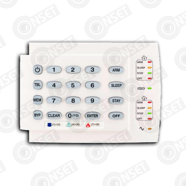 Paradox K10H LED Клавиатура 10 зон, проводная, горизонтальная