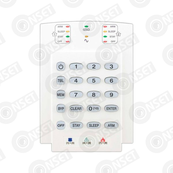 Paradox K10V LED Клавиатура 10 зон, проводная, вертикальная