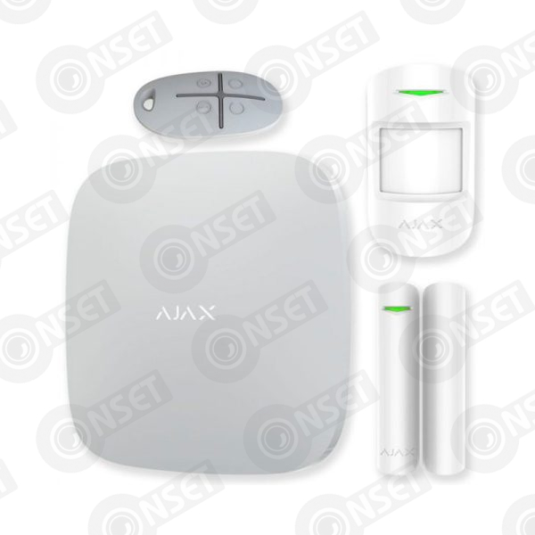 Ajax Hub Kit Plus белый комплект (Hub-1шт, MotionProtect-1шт, DoorProtect-1шт, SpaceControl-1шт)