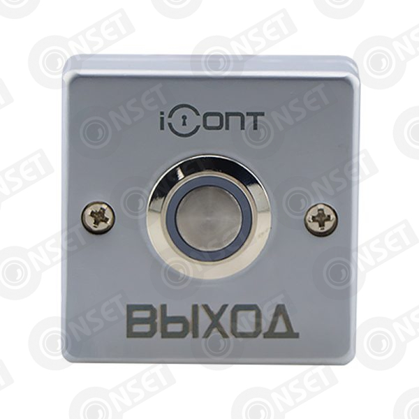 iButton-03 LED Кнопка выхода металлическая накладная с подсветкой (NO контакты)