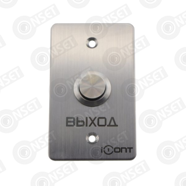 iButton-04 Кнопка выхода врезная из шлифованной нержавеющей стали (85х50) (NO/NC контаты)