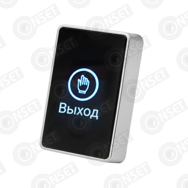 iButton-05 Black Кнопка выхода накладная сенсорная из пластика с индикацией (NO/NC контакты)
