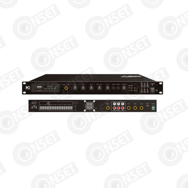 ITC TI-240DTB Усилитель микшерный, цифровой с Мр3, тюнером, Bluetooth, 240Вт