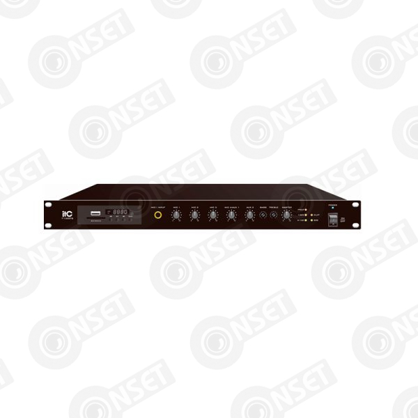 ITC T-500DTB Усилитель микшерный, цифровой с Мр3, тюнером, Bluetooth, 500Вт