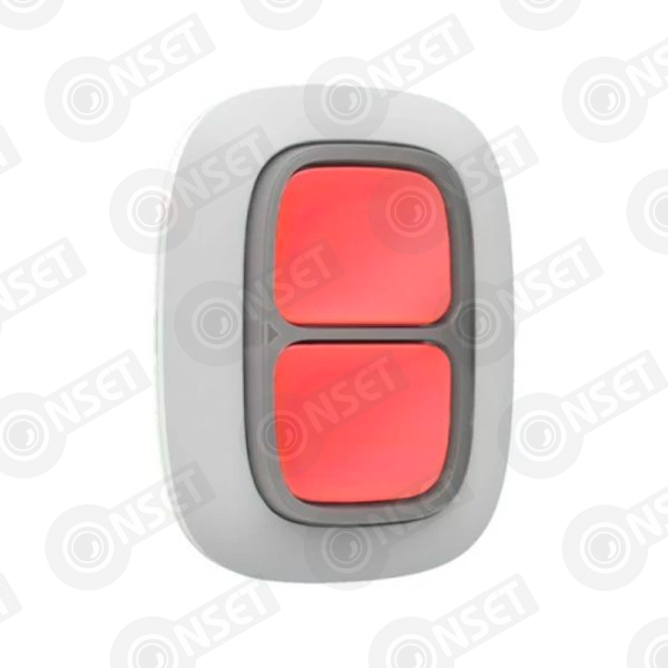 Ajax DoubleButton белый Беспроводная тревожная кнопка для экстренных ситуаций