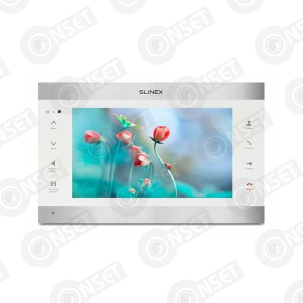 Slinex SL-07MHD цвет черный + серебро. 7" Домофон с ультратонким корпусом и функцией памяти