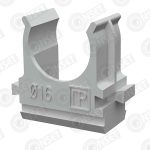 Промрукав PR.02716 Крепёж-клипса для труб Полистирол серая d16 мм (100 — Аксессуары, купить в Алматы