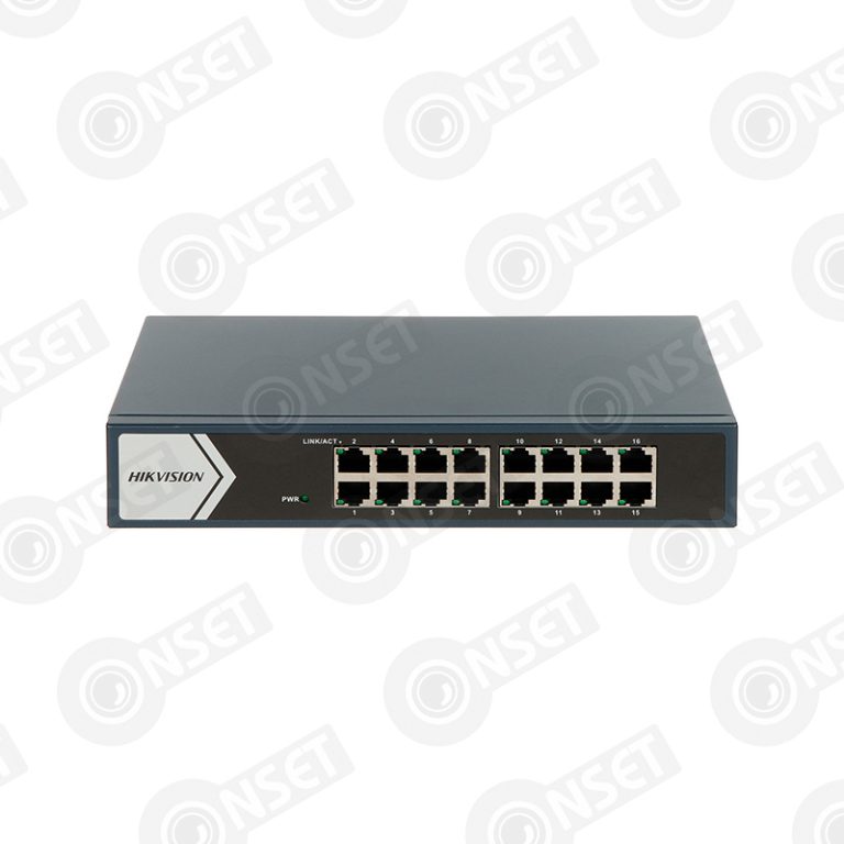 Hikvision DS-3E0516-E(B) Коммутатор 16-портовый неуправляемый SOHO — Неуправляемые, купить в Алматы
