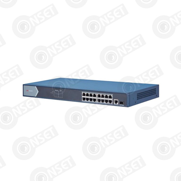 Hikvision DS-3E0518P-E(B) Коммутатор 16-портовый неуправляемый PoE — Неуправляемые, купить в Алматы