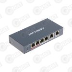 Hikvision DS-3E0106HP-E Коммутатор 4-портовый неуправляемый Hi-PoE — Неуправляемые, купить в Алматы