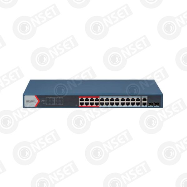 Hikvision DS-3E1326P-EI Коммутатор 24-портовый PoE, управление через H — Управляемые, купить в Алматы