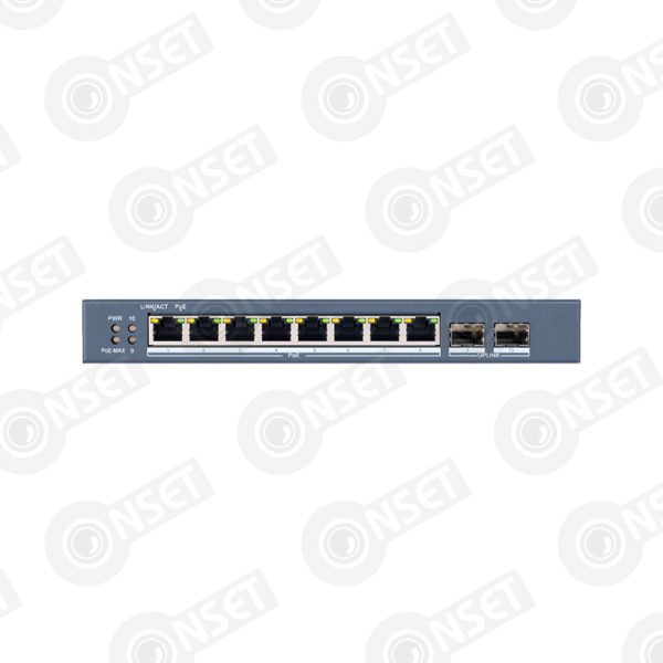 Hikvision DS-3E1510P-SI Коммутатор 8-портовый PoE, управление через Hi — Управляемые, купить в Алматы