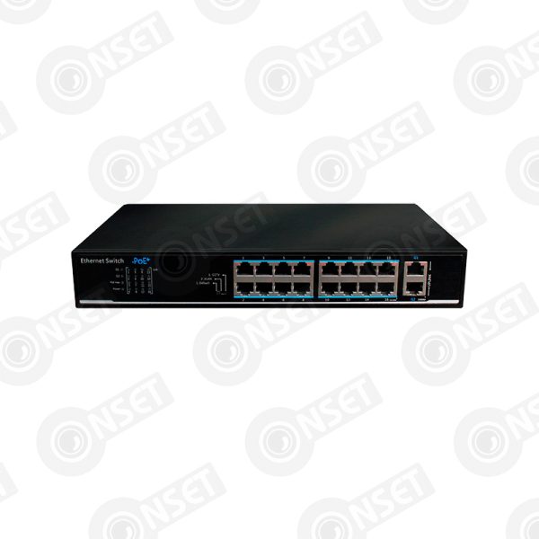 UTEPO UTP1218-PSB150 Коммутатор 16-портовый неуправляемый РоE — Неуправляемые, купить в Алматы
