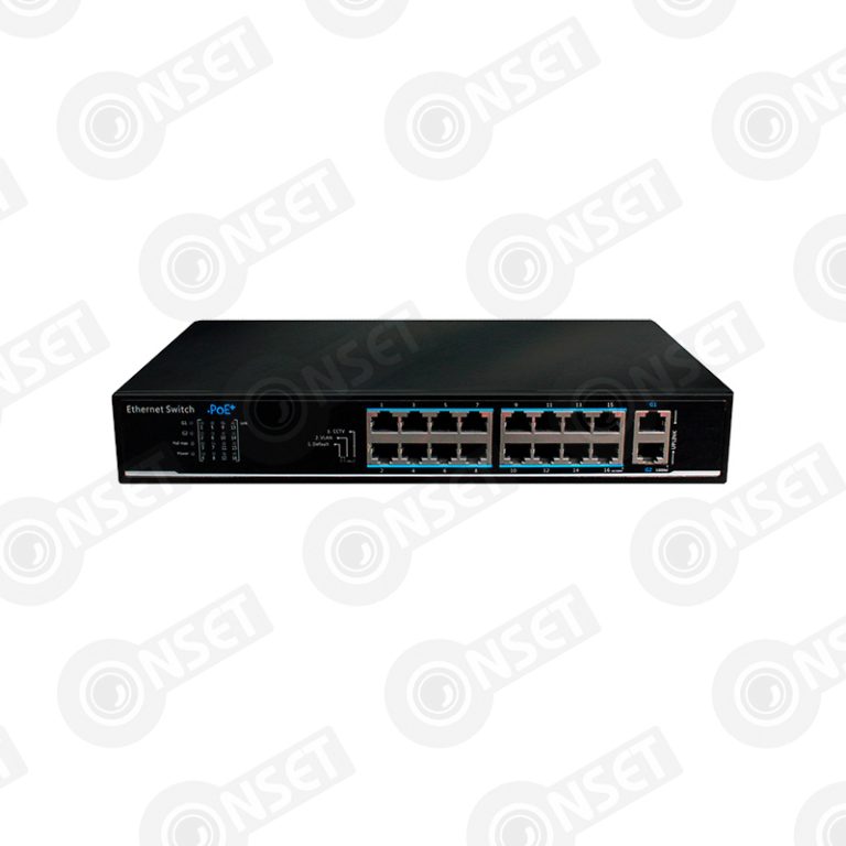 UTEPO UTP1218-PSB150 Коммутатор 16-портовый неуправляемый РоE — Неуправляемые, купить в Алматы