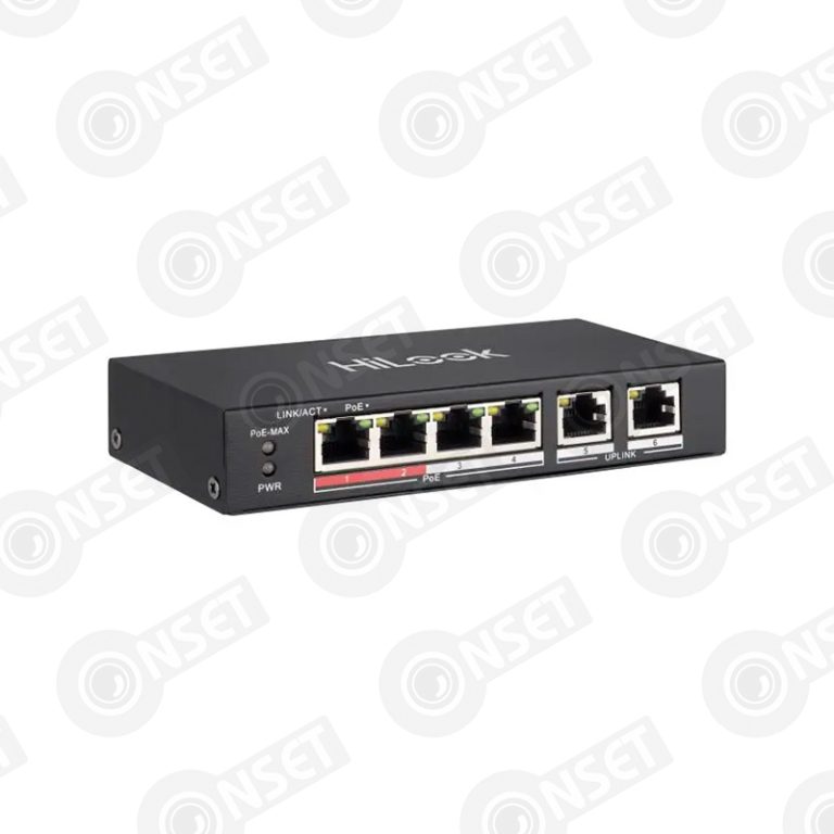 HiLook NS-0106P-35 Коммутатор 4-портовый неуправляемый PoE — Неуправляемые, купить в Алматы