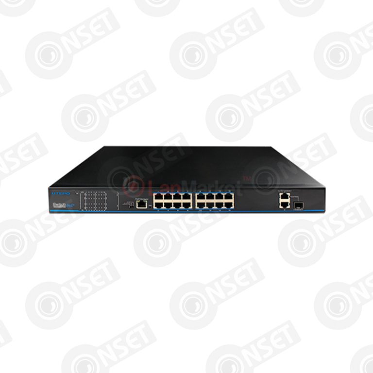 UTEPO UTP3218TS-PSB Коммутатор 16-портовый неуправляемый PoE — Неуправляемые, купить в Алматы
