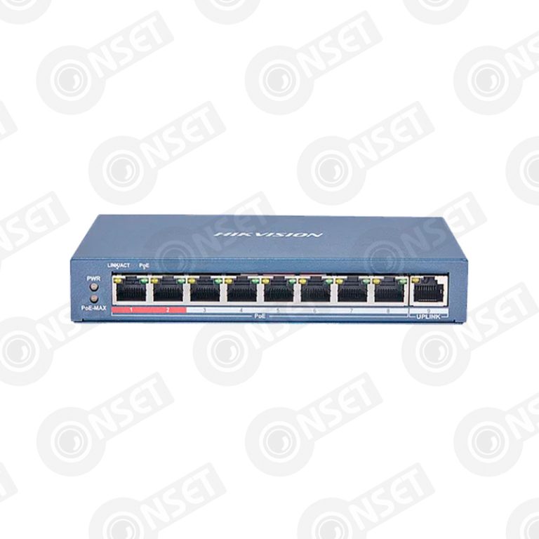 Hikvision DS-3E0109P-E(C) Коммутатор 8-портовый неуправляемый PoE — Неуправляемые, купить в Алматы