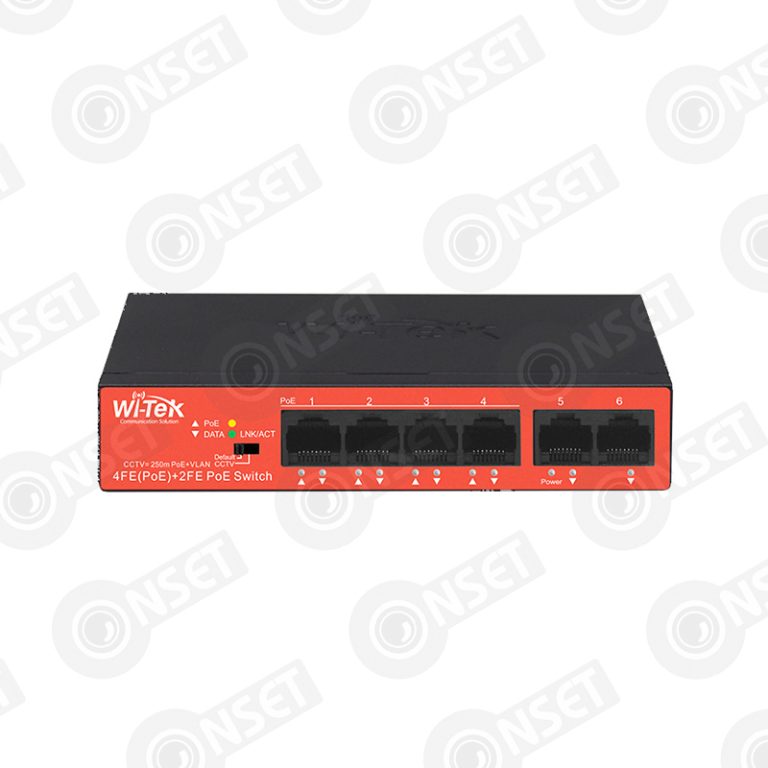 Wi-Tek WI-PS205H V2 Коммутатор 4-портовый неуправляемый PoE — Неуправляемые, купить в Алматы