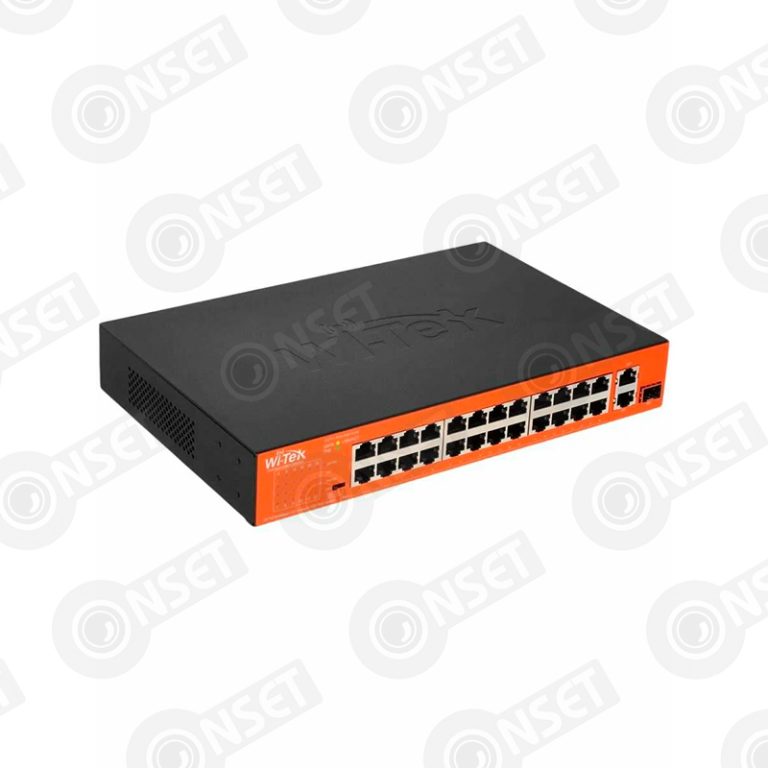 Wi-Tek WI-PS526GH Коммутатор 24-портовый неуправляемый PoE — Неуправляемые, купить в Алматы
