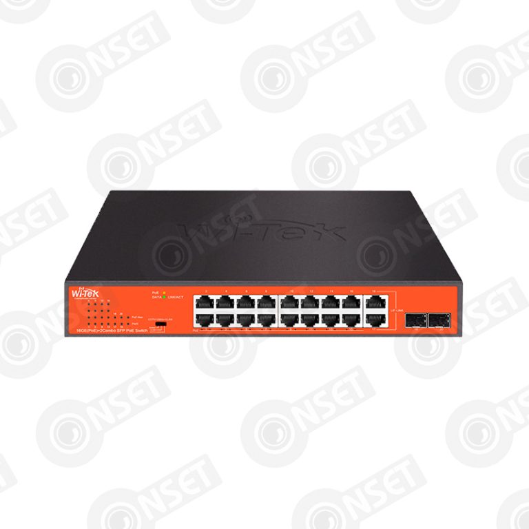 Wi-Tek WI-PS318GFH Коммутатор 16-портовый неуправляемый PoE — Неуправляемые, купить в Алматы