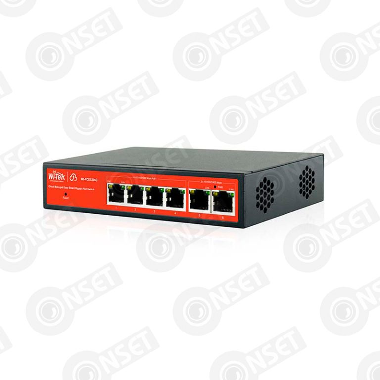 Wi-Tek WI-PCES306G Коммутатор 6-портовый PoE, управление через Wi-Tek — Управляемые, купить в Алматы