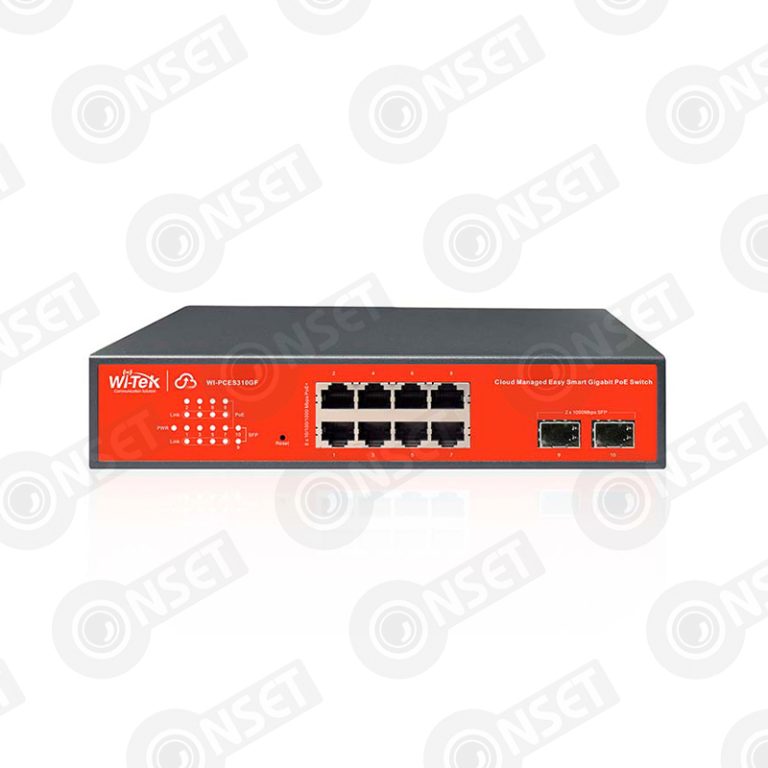 Wi-Tek WI-PCES310GF Коммутатор 8-портовый PoE, управление через Wi-Tek — Управляемые, купить в Алматы