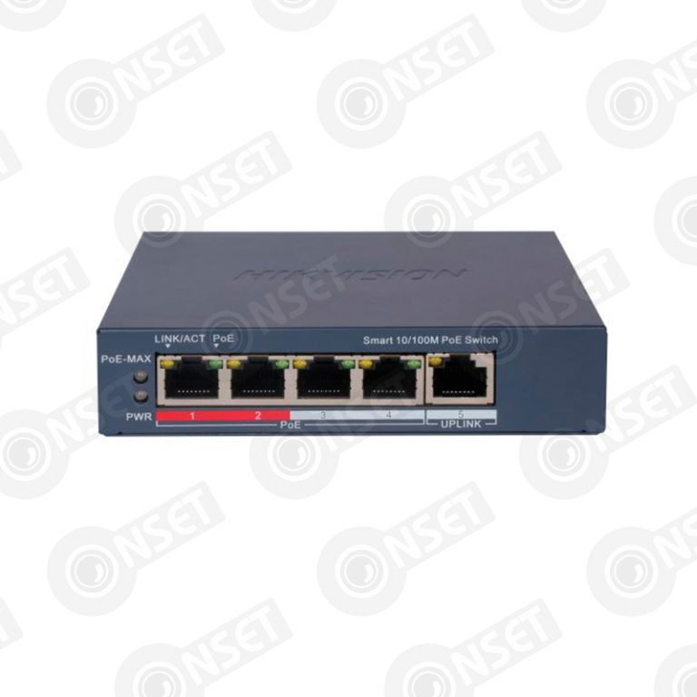 Hikvision DS-3E1105P-EI (V2) Коммутатор 4-портовый PoE, управление чер — Управляемые, купить в Алматы