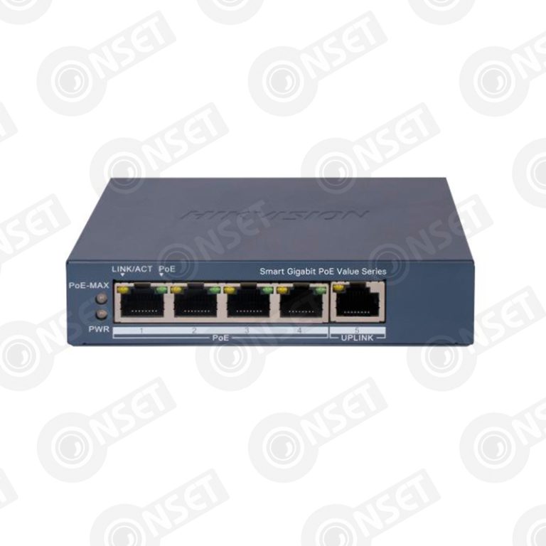 Hikvision DS-3E1505P-EI Коммутатор 4-портовый PoE, управление через Hi — Управляемые, купить в Алматы