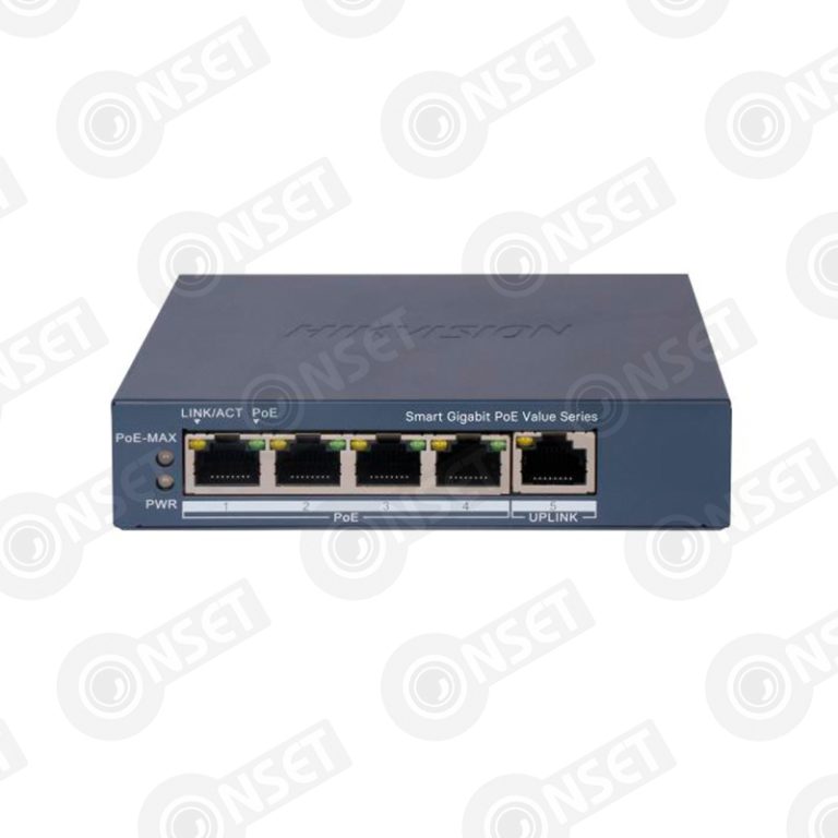 Hikvision DS-3E1505P-EI/M Коммутатор 4-портовый PoE, управление через — Управляемые, купить в Алматы