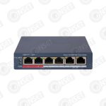 Hikvision DS-3E1106P-EI Коммутатор 4-портовый PoE, управление через Hi — Управляемые, купить в Алматы