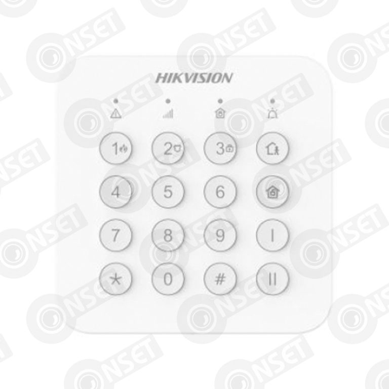 Hikvision DS-PC111-WE Беспроводная светодиодная клавиатура (AX PRO) — Дополнительное оборудование для беспроводных систем, купить в Алматы