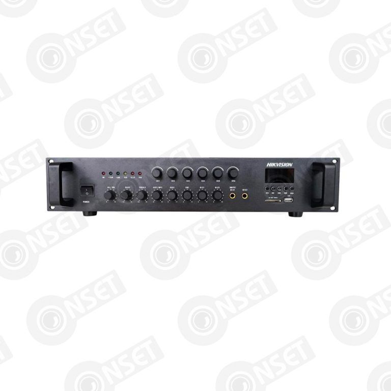 Hikvision DS-QAE0A120G1-VB6 Аналоговый усилитель 120 Вт, 6 зон — Микшеры, усилители и предусилители, купить в Алматы