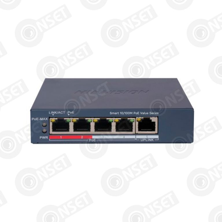 Hikvision DS-3E1105P-EI/M Коммутатор 4-портовый неуправляемый PoE — Неуправляемые, купить в Алматы
